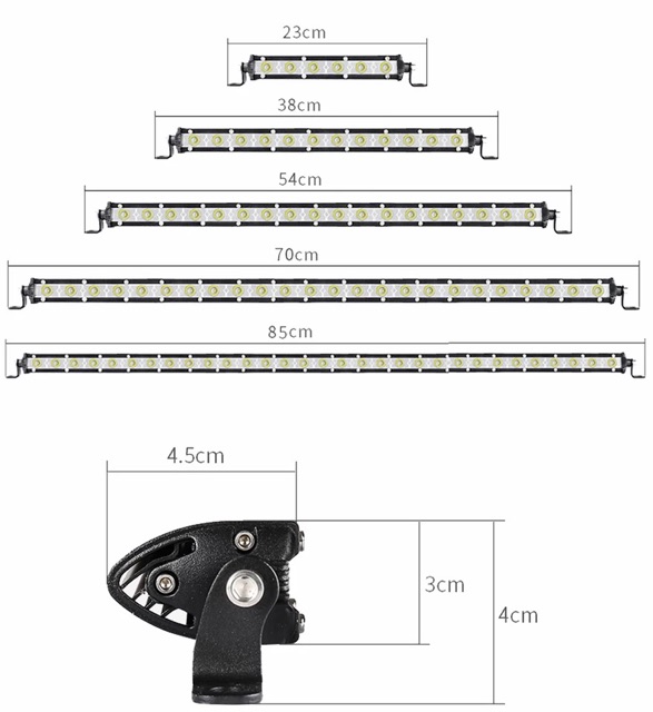B BM 72w waterproof yellow and white led bar car light | Shopee Malaysia