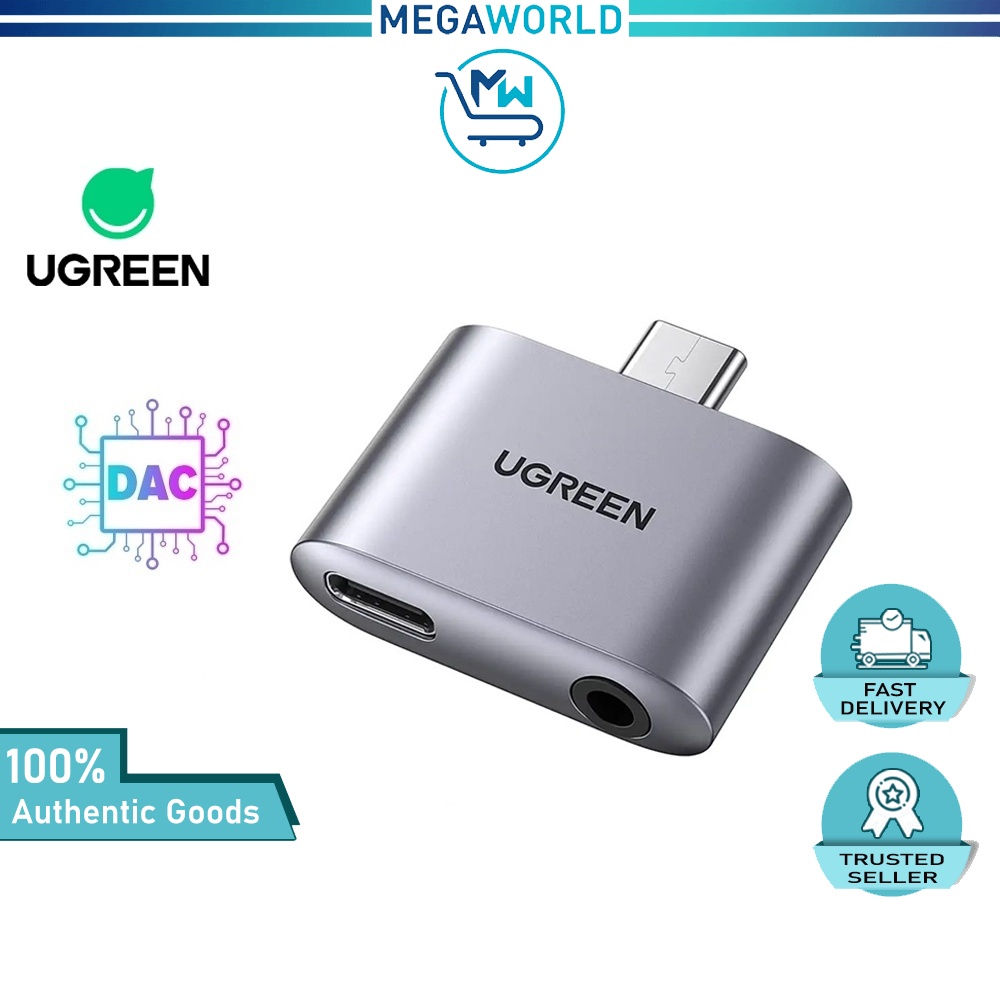 UGREEN USB C to 3.5mm Headphone 30W Charger Adapter Type C Converter