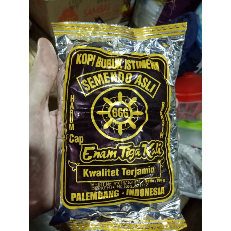 Original Semendo Special Ground Coffee Cap Six Triple 666 190gr ...