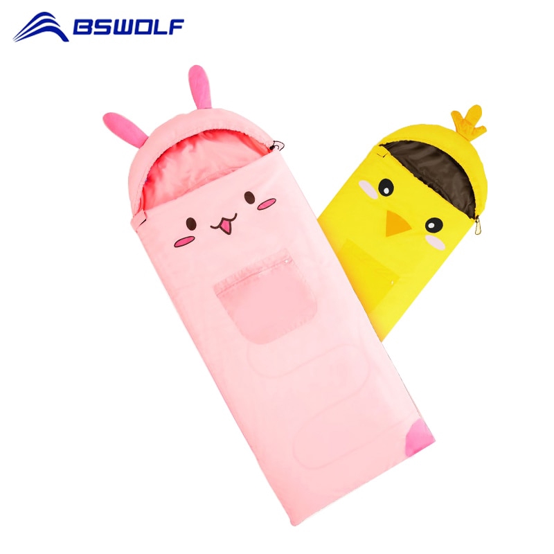 BSWolf Kids Sleeping Bag Outdoor Camping Children's Portable Sleeping Bag Baby Cotton Anti Kick
