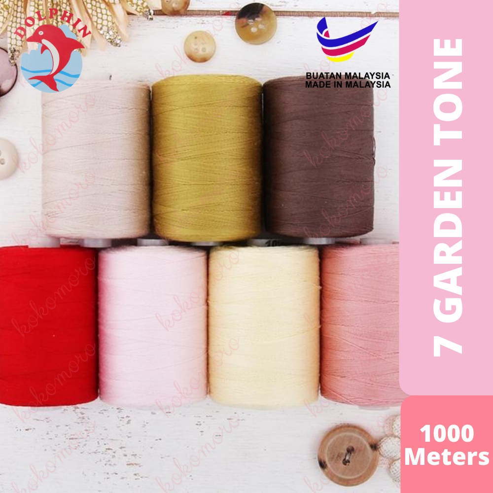 Dolphin Thread 1000 Meters 7 Garden Tone / Dolphin Benang Jahit ...