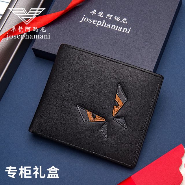 Joseph Armani men's wallet?short leather simple personality first layer  cowhide ultra-thin male youth | Shopee Malaysia