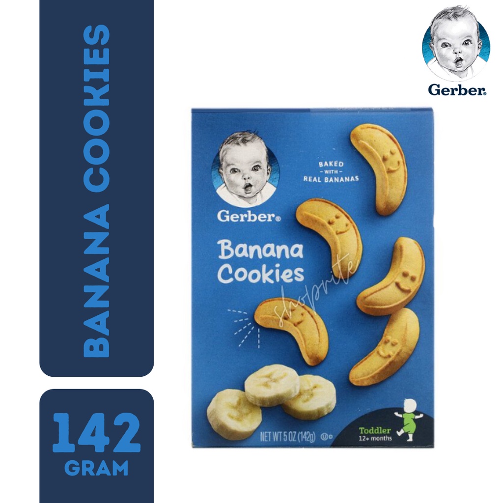 Gerber Banana Cookies For 12+ Months Old (142 g) Shopee Malaysia