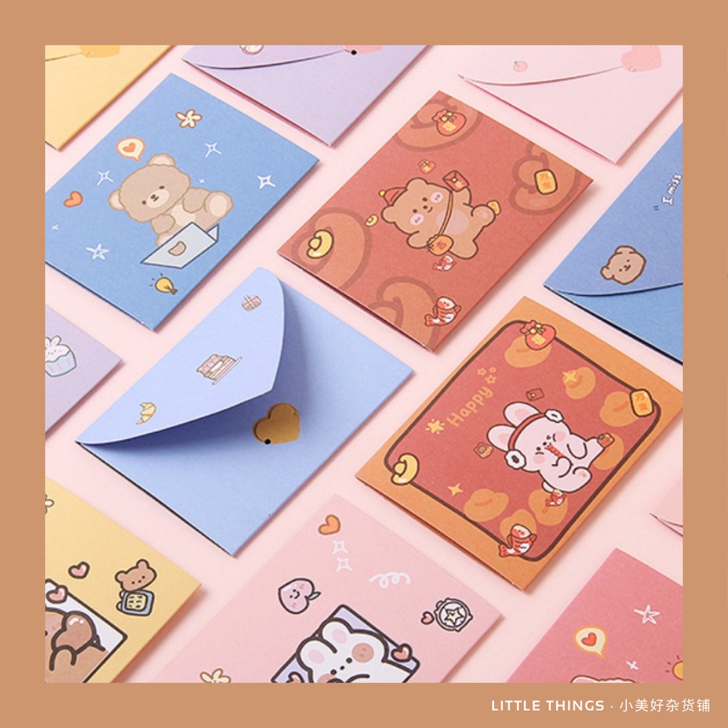 (Min. Order RM1) Cartoon INS Style Birthday Greeting Message Card || 卡通 ...