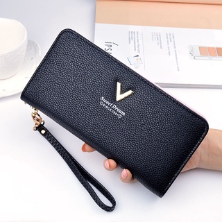 Ready Stock】💕Fashion Wallet women's long zipper small bag Korean