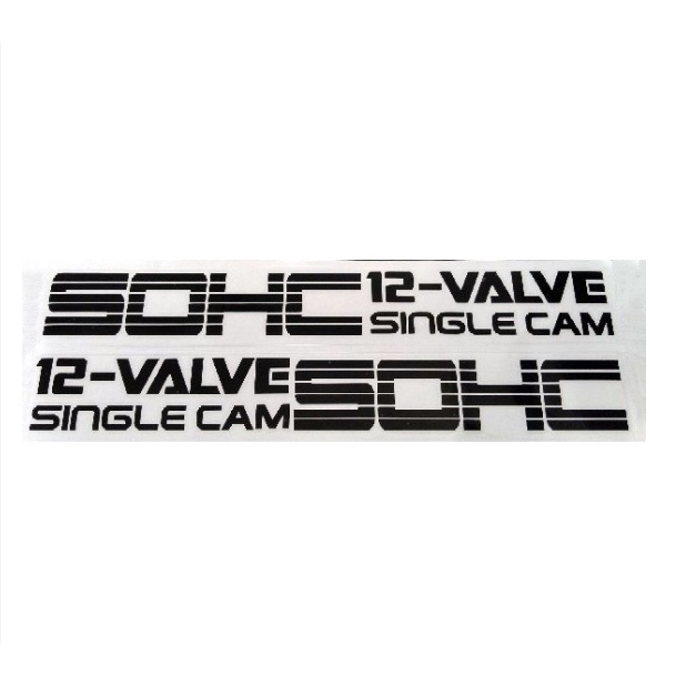 2pc SOHC 12-VALE SINGLE CAM Car Body Side sticker | Shopee Malaysia