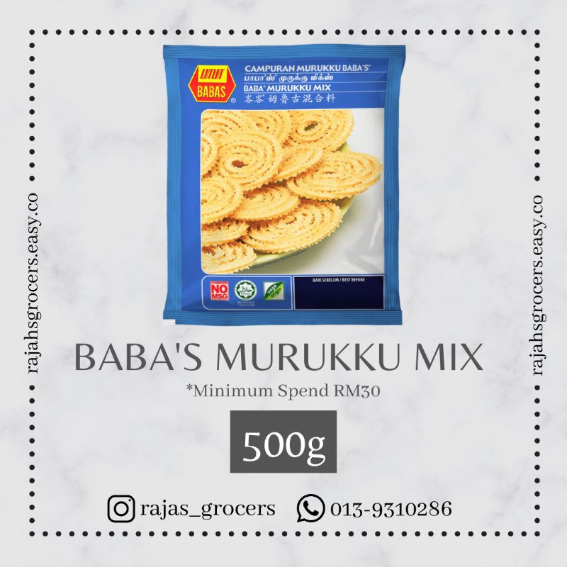 Baba's Murukku Mix 500g | Shopee Malaysia