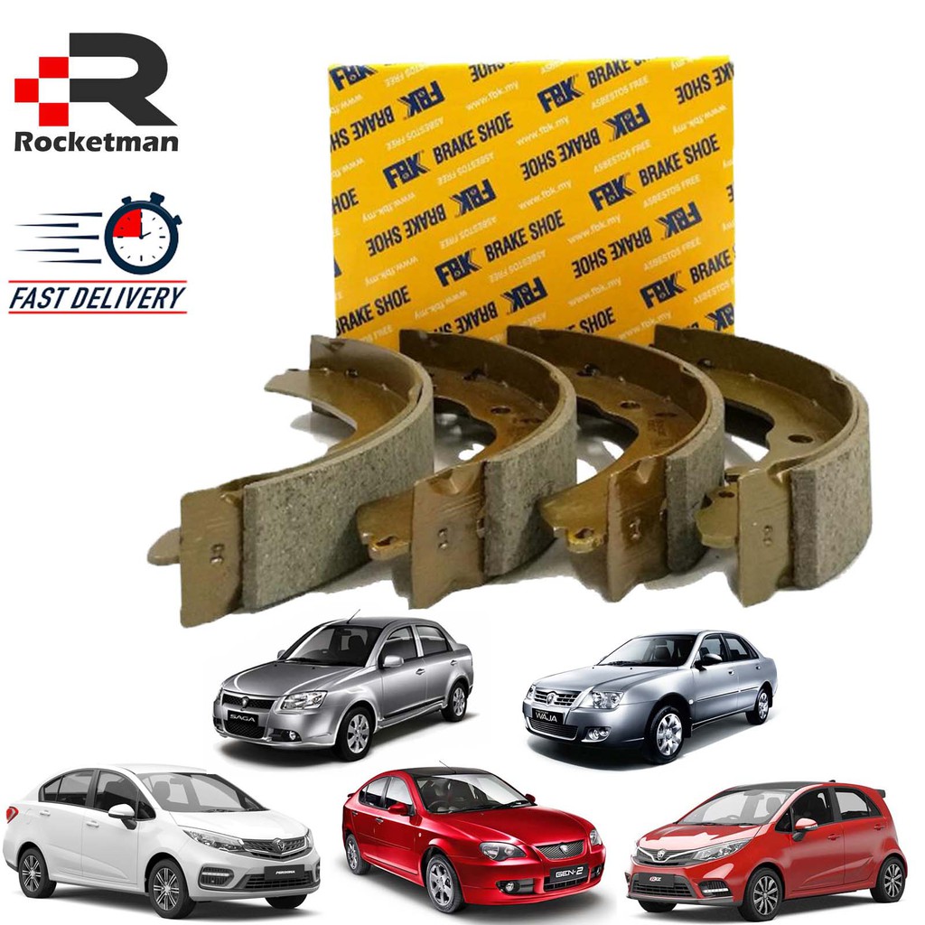 FBK REAR BRAKE SHOE PROTON SAGA ISWARA BLM FLX VVT WIRA EXORA IRIZ ...