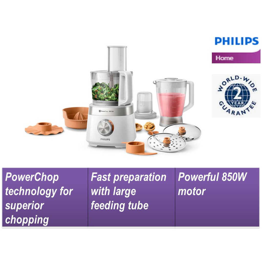 Philips Compact Food Processor HD7530 Shopee Malaysia