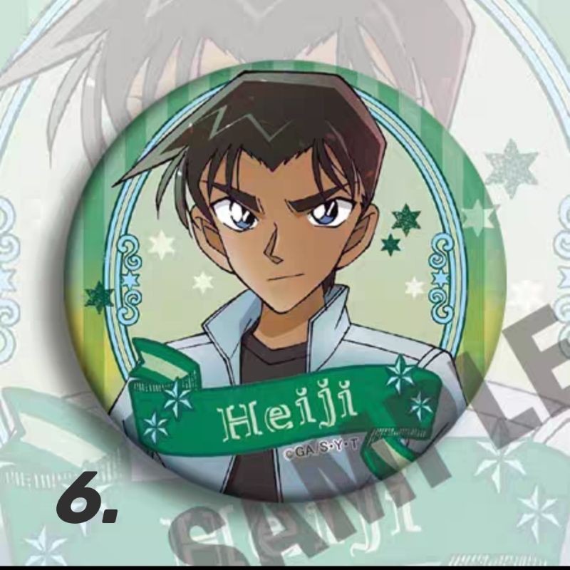 Detective Conan Badge Haibara KaitoKid Amuro Shinichi Heiji Akai Ran ...