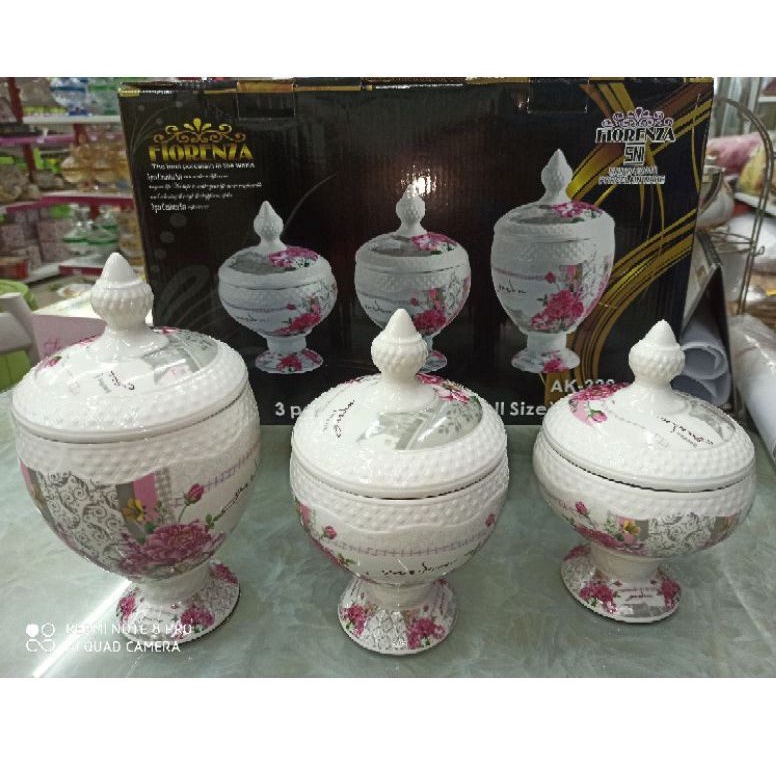 Candy Ceramic Jar Set Small | Shopee Malaysia