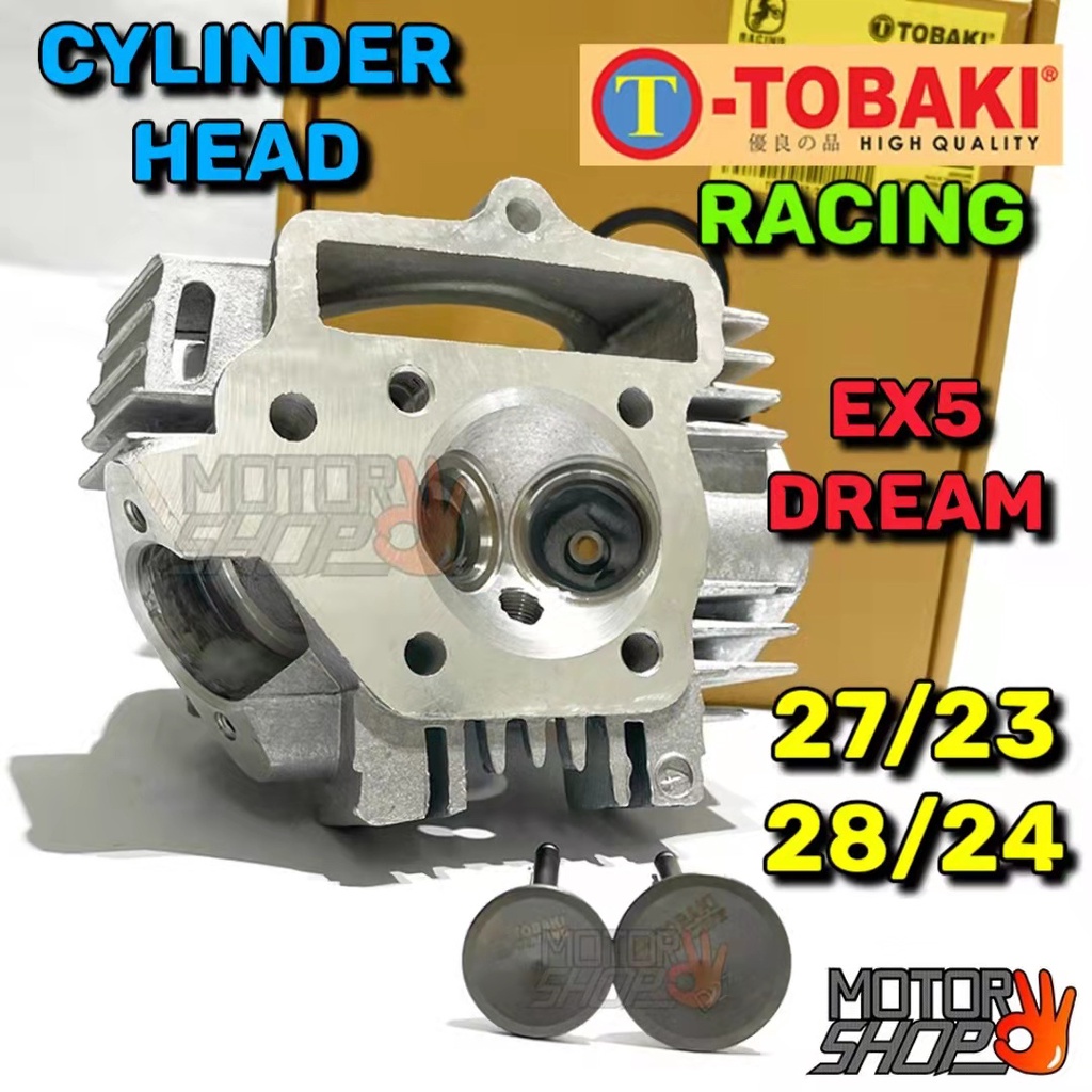 TOBAKI RACING EX5 DREAM CYLINDER HEAD RACING ASSY 27/23 28/24 TAIWAN 24 ...