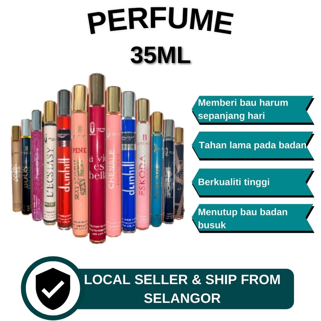 Perfume Parfum Panjang Perfumes Viral 35ml Minyak Wangi Pen Perempuan