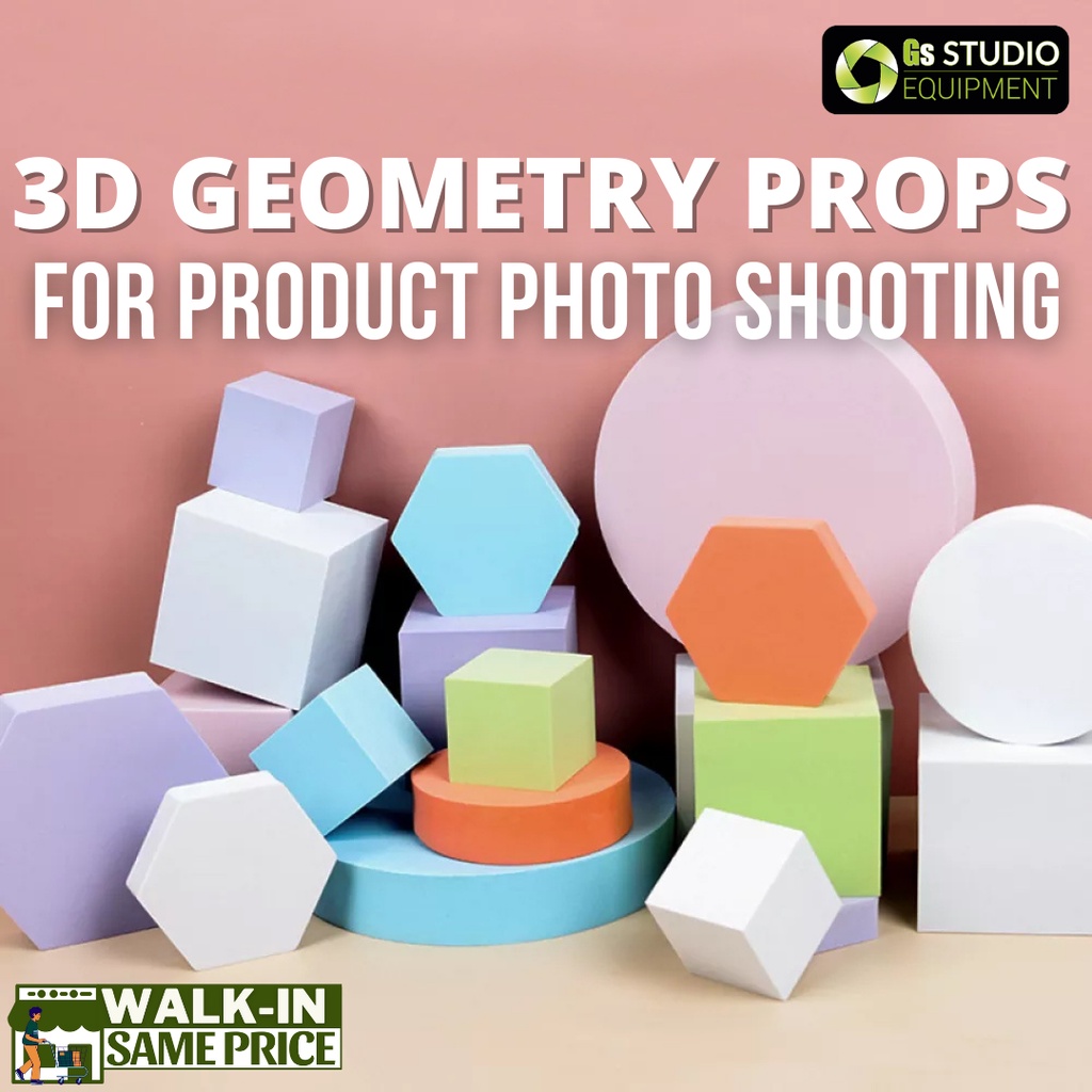 GS Photography 3D Geometry Props Studio Product Photo Shooting