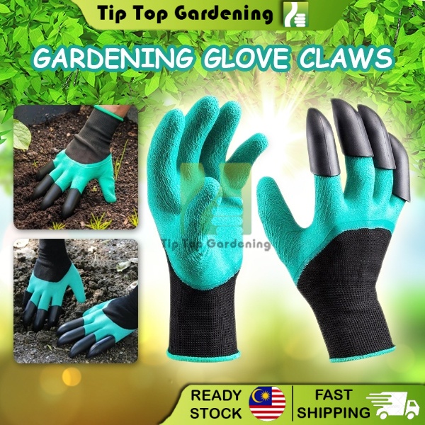 TIPTOP Gardening Glove Claws Hand Protective Fingertips Claw Digging