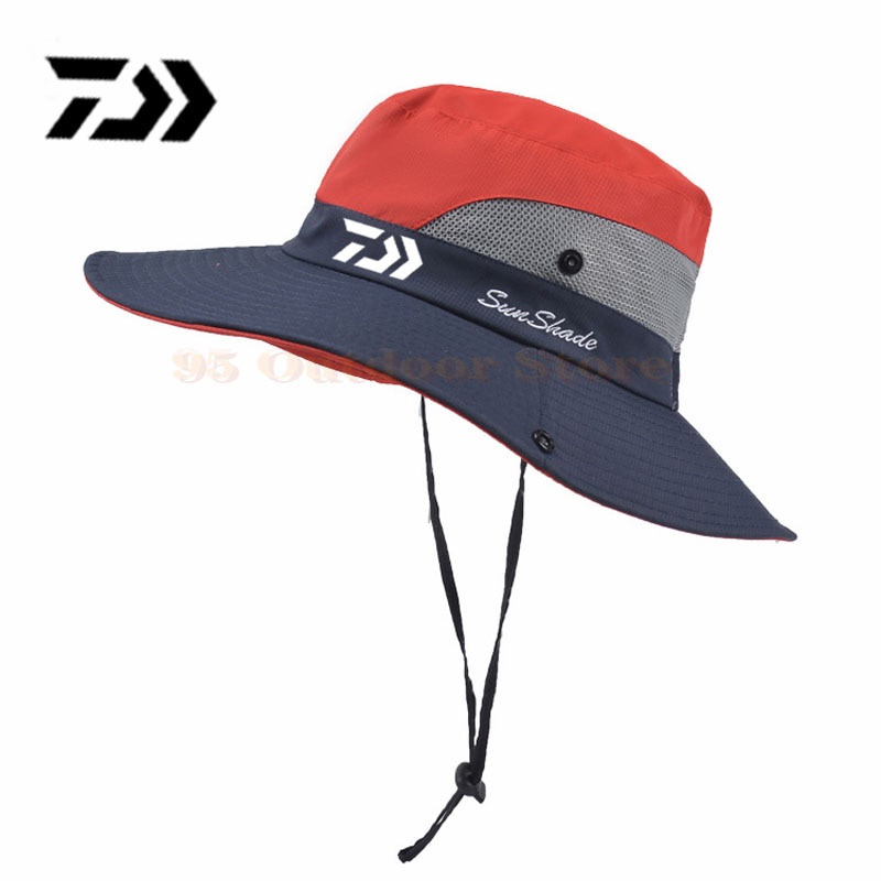 DAIWA New Foldable Bucket Hat Fishing Cap Summer Sun Protection Anti-UV Hat Sunhat  For Men Fisherman Hats Quick-dry Men's Hat