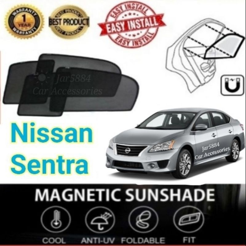 Nissan Sentra Epic Magnetic Sunshade [4 PCS] | Shopee Malaysia