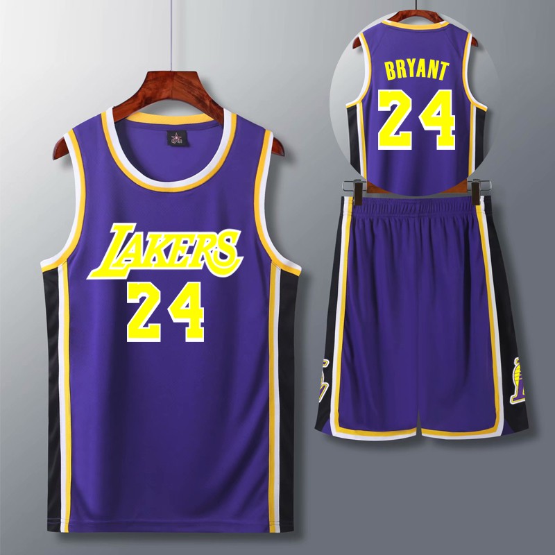 Kobe Bryant Basketball Jersey Suit Lakers #24 Commemorate Black Mamba Game  Training Uniforms Men's Personalized Basketball Vests and Shorts Kit  Black-XXXXXL : : Clothing, Shoes & Accessories