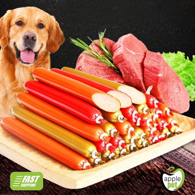 10 Qty Protein Low Salt Dog Sausages Pet Sausages Training Treats Dog Sausage Shopee Malaysia