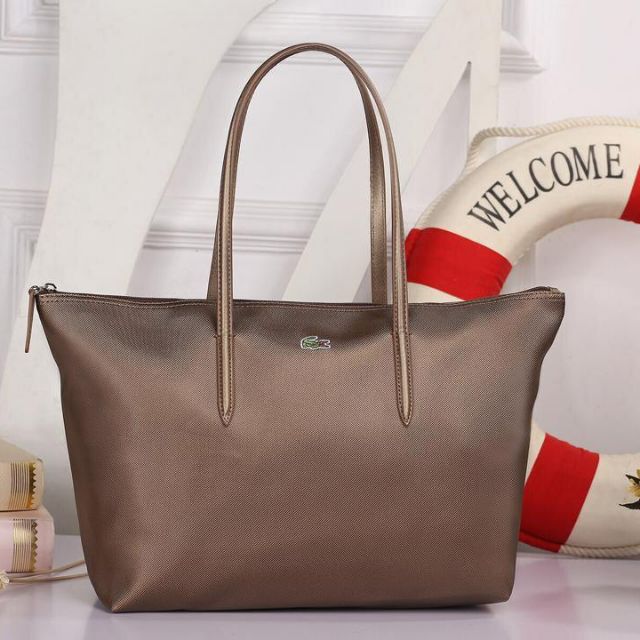 OFFER LACOSTE TOTE BAG 88061az BRONZE Shopee Malaysia