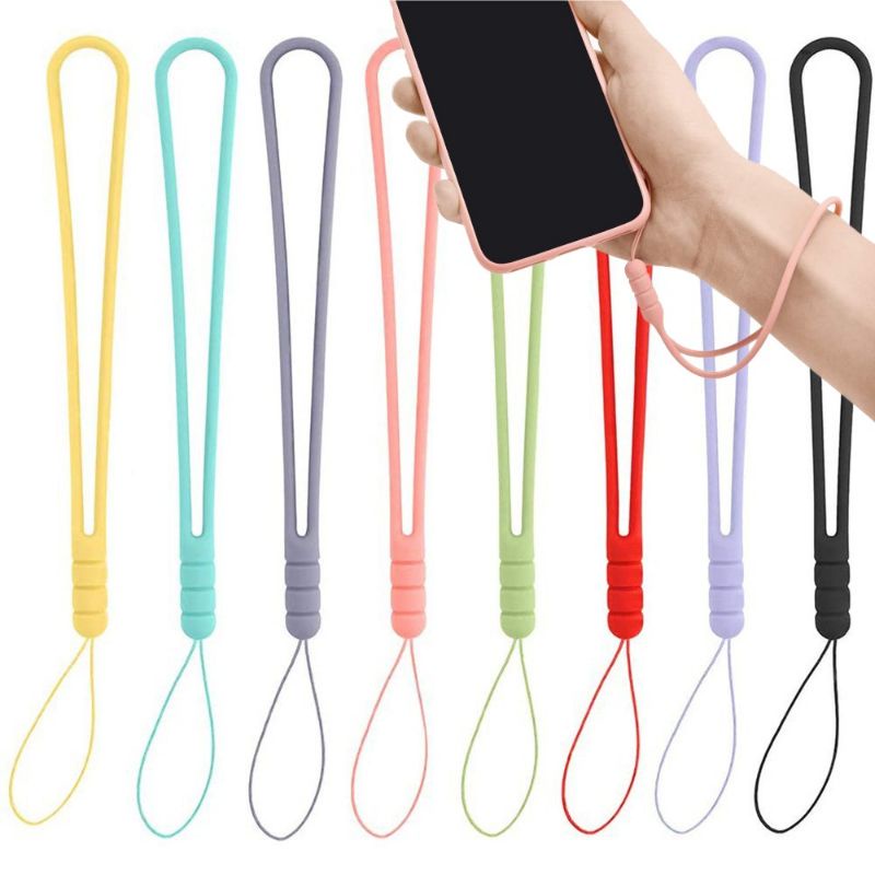 Silicone Phone Wrist Strap Mobile Phone Keychain Lanyard for Handphone