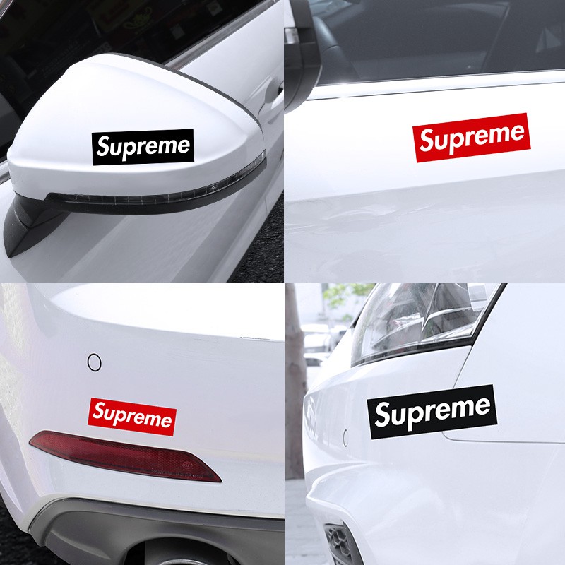 Supreme shop car decal