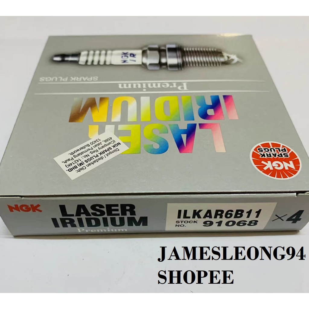 ORIGINAL ILKAR6B11 (91068) NGK LASER IRIDIUM SPARK PLUG TOYOTA VIOS