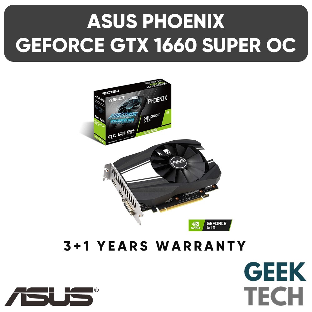 ASUS Phoenix GeForce GTX 1660 Super OC Edition 6GB GDDR6 | Shopee Malaysia