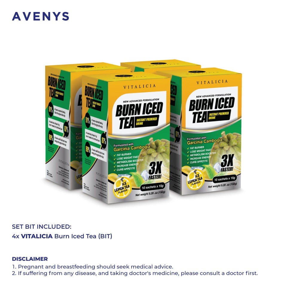 AVENYS BURN ICE KURMA(NEW), BURN ICED TEA (BIT) , ORANGE JUICE DETOX