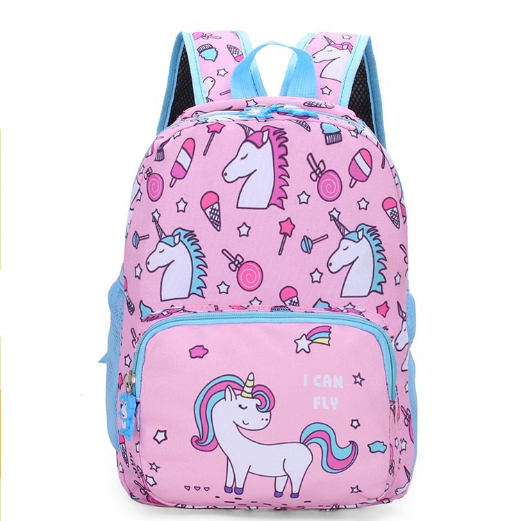 Ready Stock Cartoon Unicorn Kids Casual Backpack Unicorn Back Bag