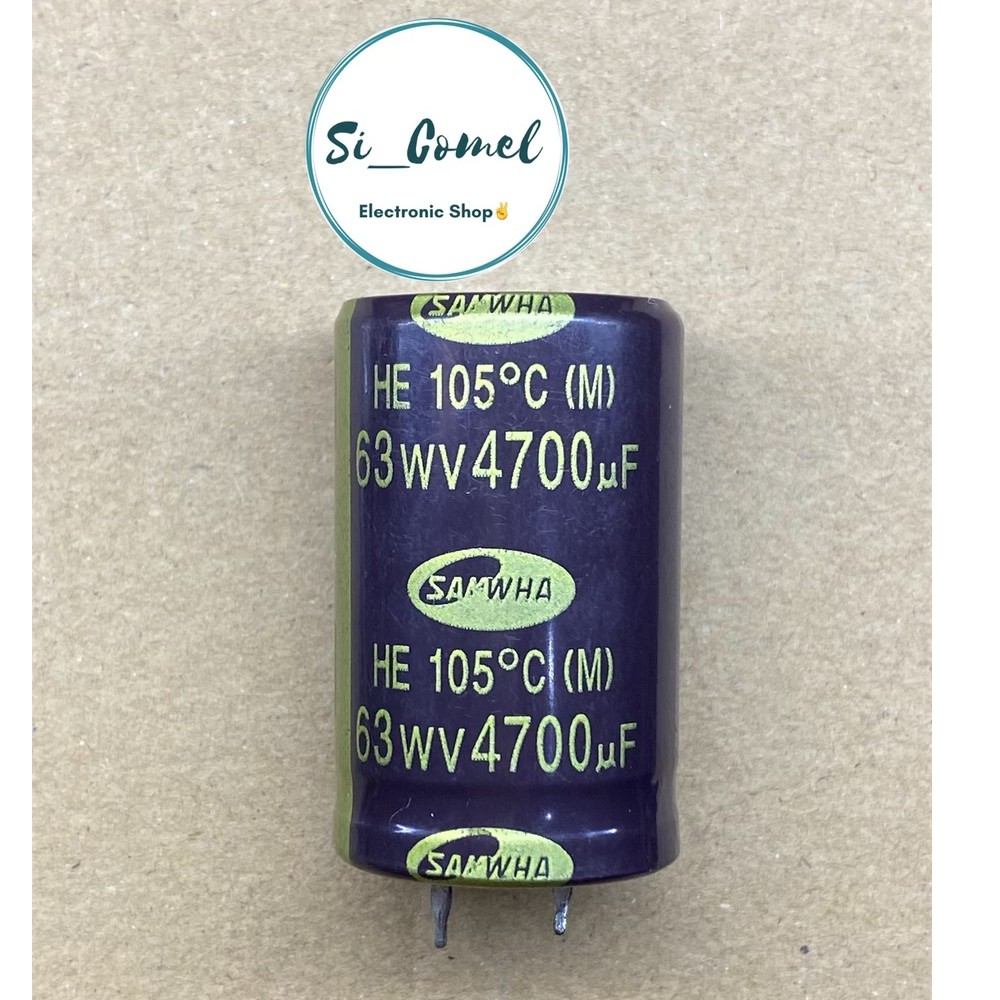Condensatore Elettrolitico In Alluminio 4700µF 63V - LPR63V, Snap-In, 26x40mm, Tolleranza ±20%, 85°C