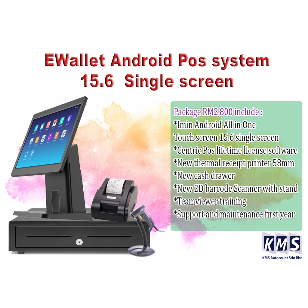 EWallet Android Pos system 15.6 Single screen (P4) | Shopee Malaysia