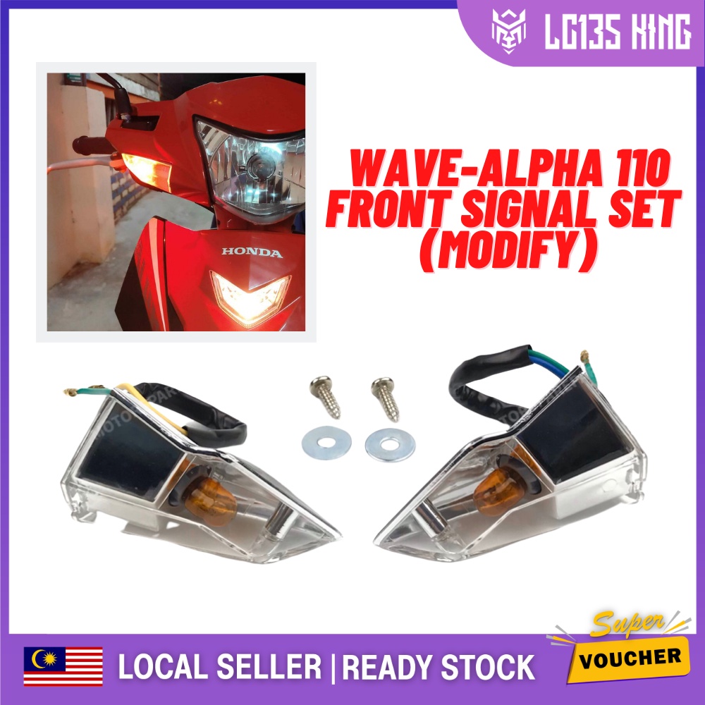 HONDA CX110 WAVE110-CX HONDA ALPHA-110 WAVE ALPHA SIGNAL DEPAN SIGNAL ...