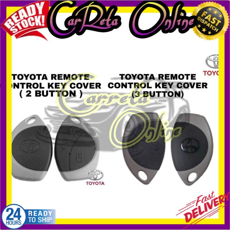 NEW TOYOTA Hilux Innova Car Alarm Remote Control Key Cover Cobra 2