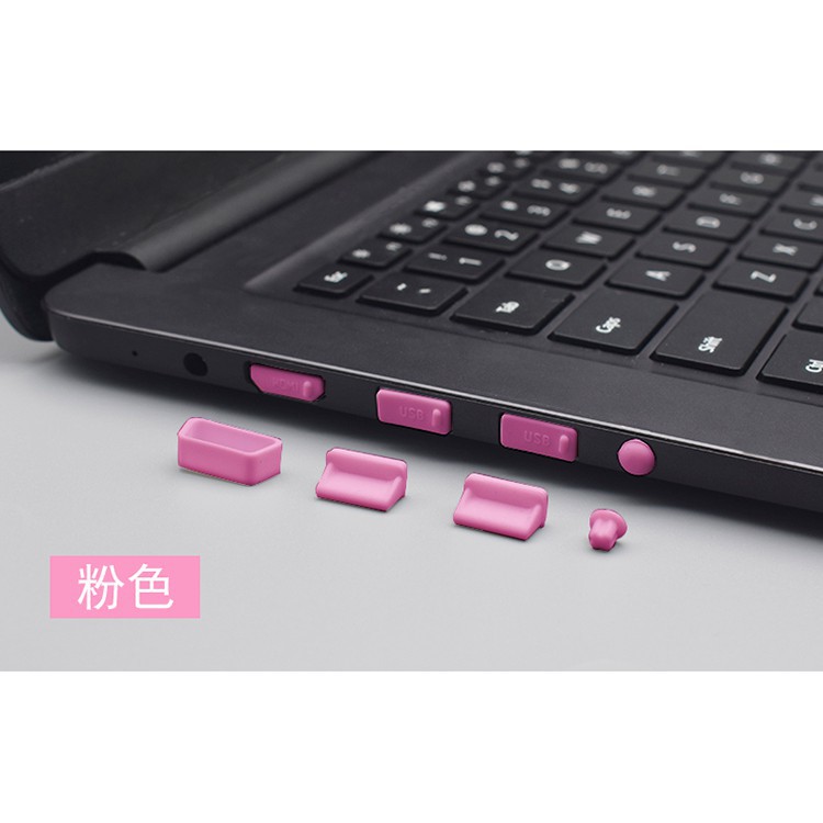 16 Pezzi Tappi Antipolvere Per Porte USB – Spinotti Copriporta In Gomma Per PC/Laptop – Nero