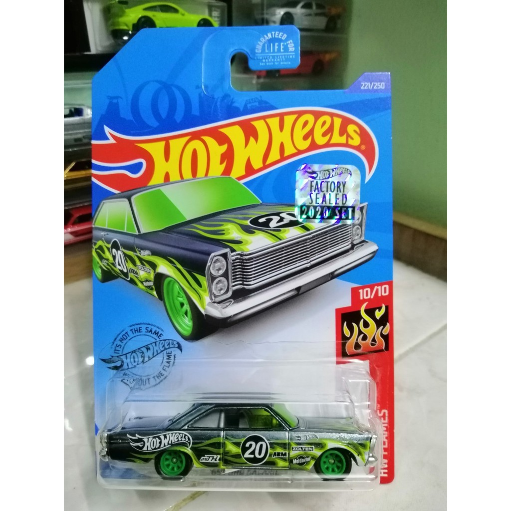 Hot Wheels 2020 Factory Sealed 221 250 Hw Flames 65 Ford Galaxie Super Treasure Hunt Sth