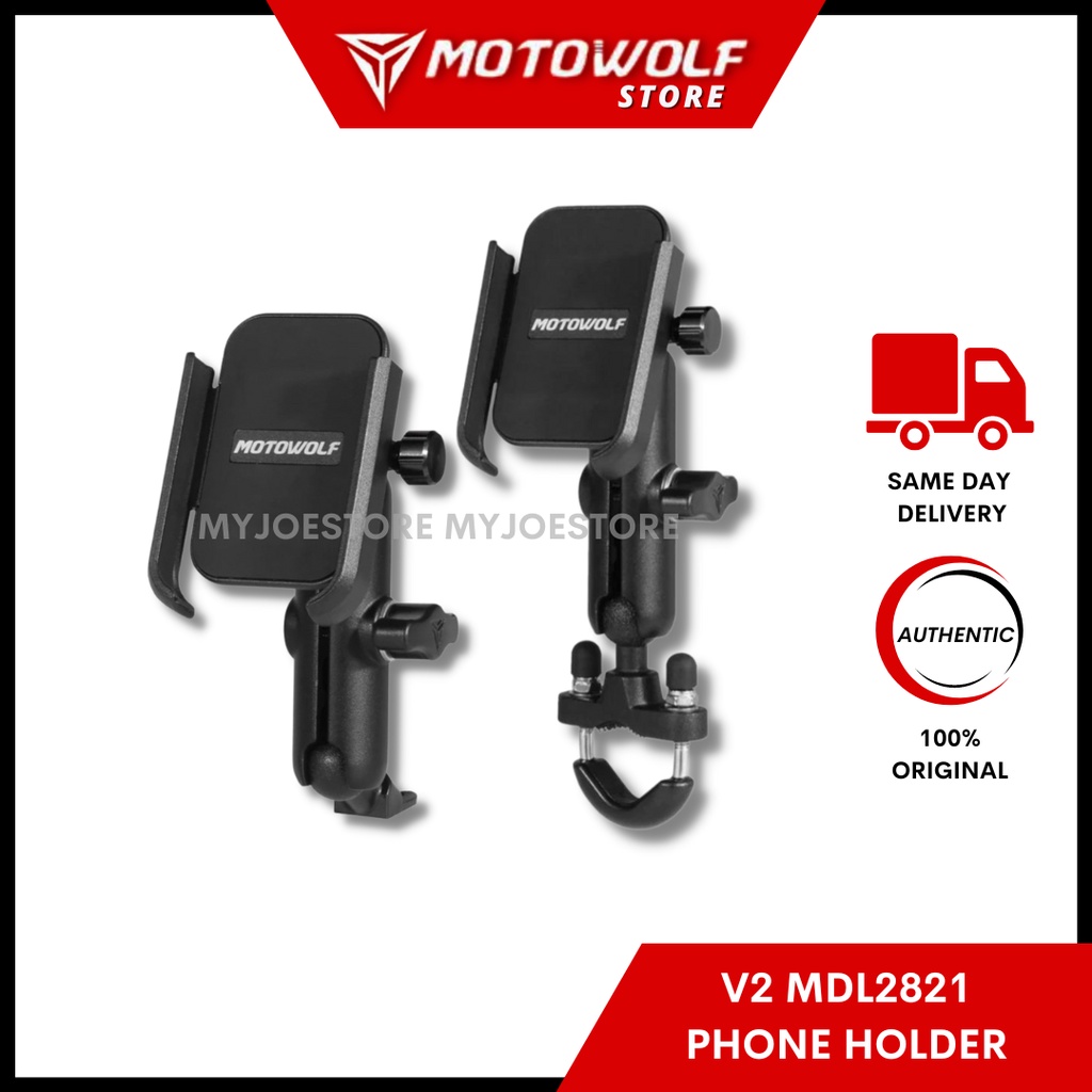 MOTOWOLF V2 MDL2821 Phone Holder Motor 360 GRAB LALMOVE Holder ...