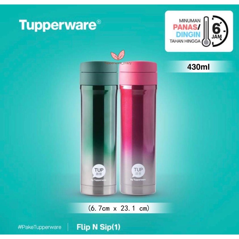 Tupperware Flip n Sip 430ml (1pc) | Shopee Malaysia