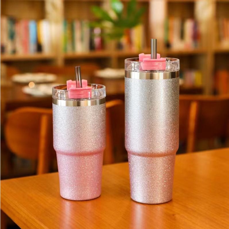 Kole Botol Bekas Air Tumbler With Straw Thermos Panas Sejuk Hot Chill