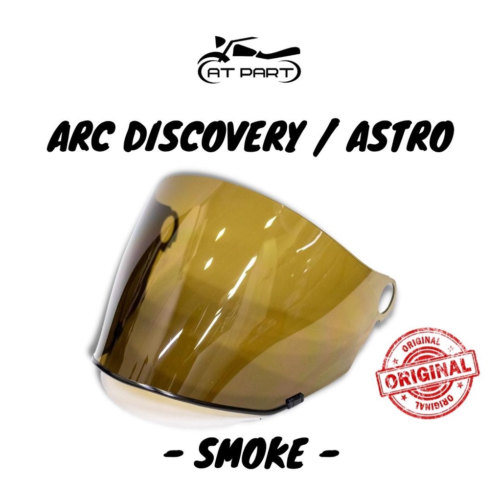 ARC DISCOVERY / ASTRO HELMET VISOR SMOKE BLACK ORIGINAL 100% | Shopee ...