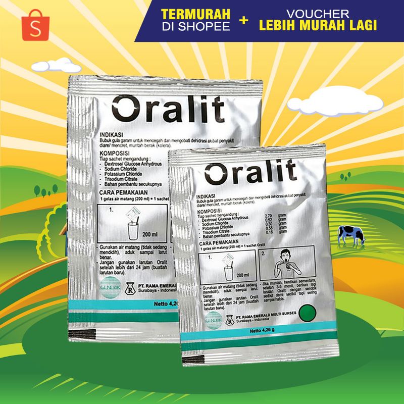 Oralit Cat Medicine Diarrhea Medicine Replacement Cat Body Fluid Dehydrating Diare Medicine