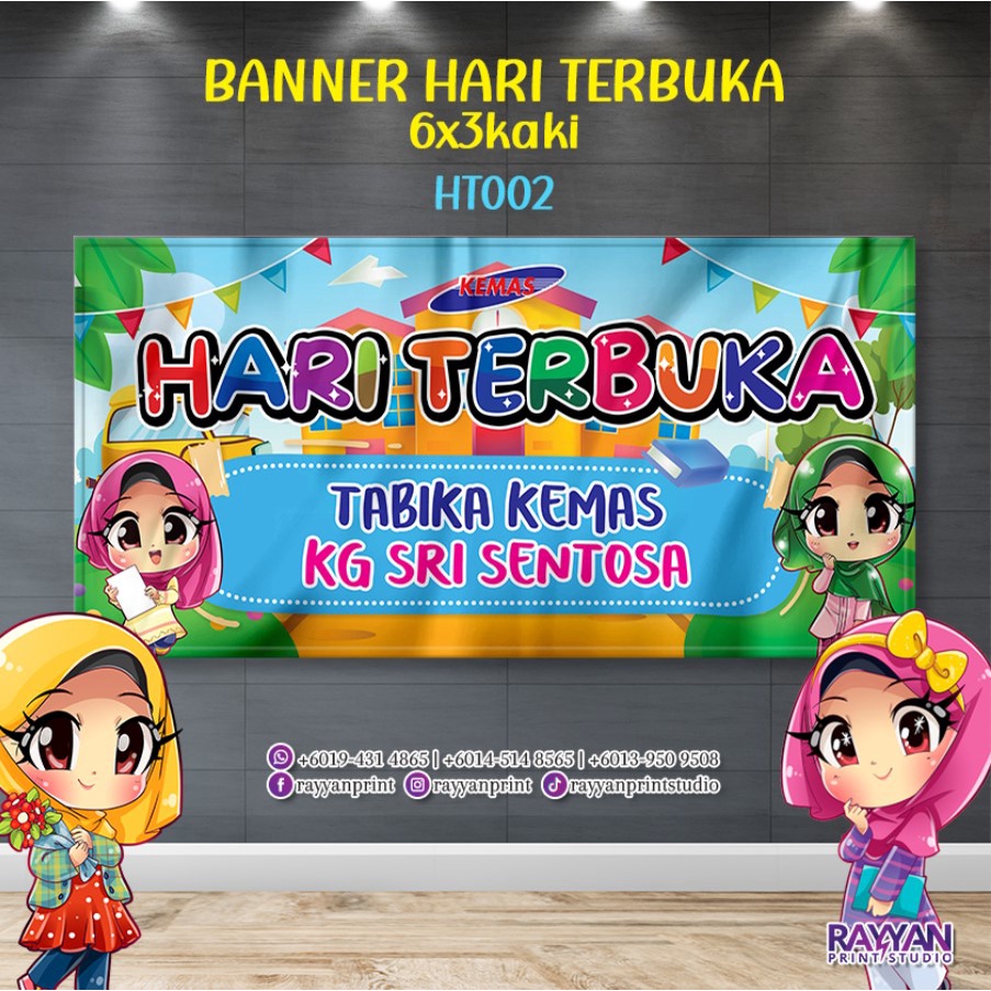 BANNER HARI TERBUKA TABIKA TASKA PRASEKOLAH | Shopee Malaysia