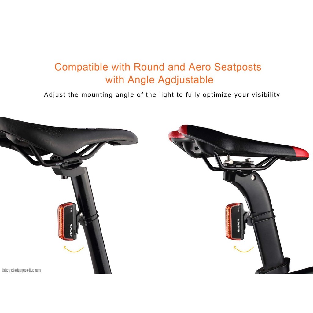 Bike light store for aero seatpost