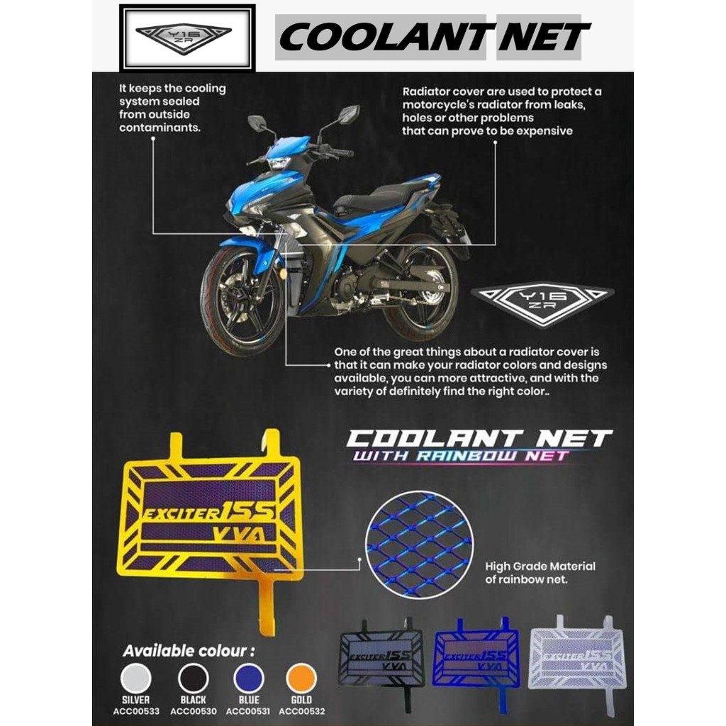 NEW YAMAHA Y16ZR MAGIC BOY RADIATOR COOLANT ENGINE COVER ALLOY YAMAHA ...