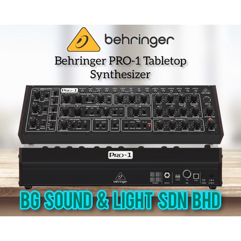 Behringer PRO-1 Tabletop Synthesizer (PRO1 / PRO 1) | Shopee Malaysia