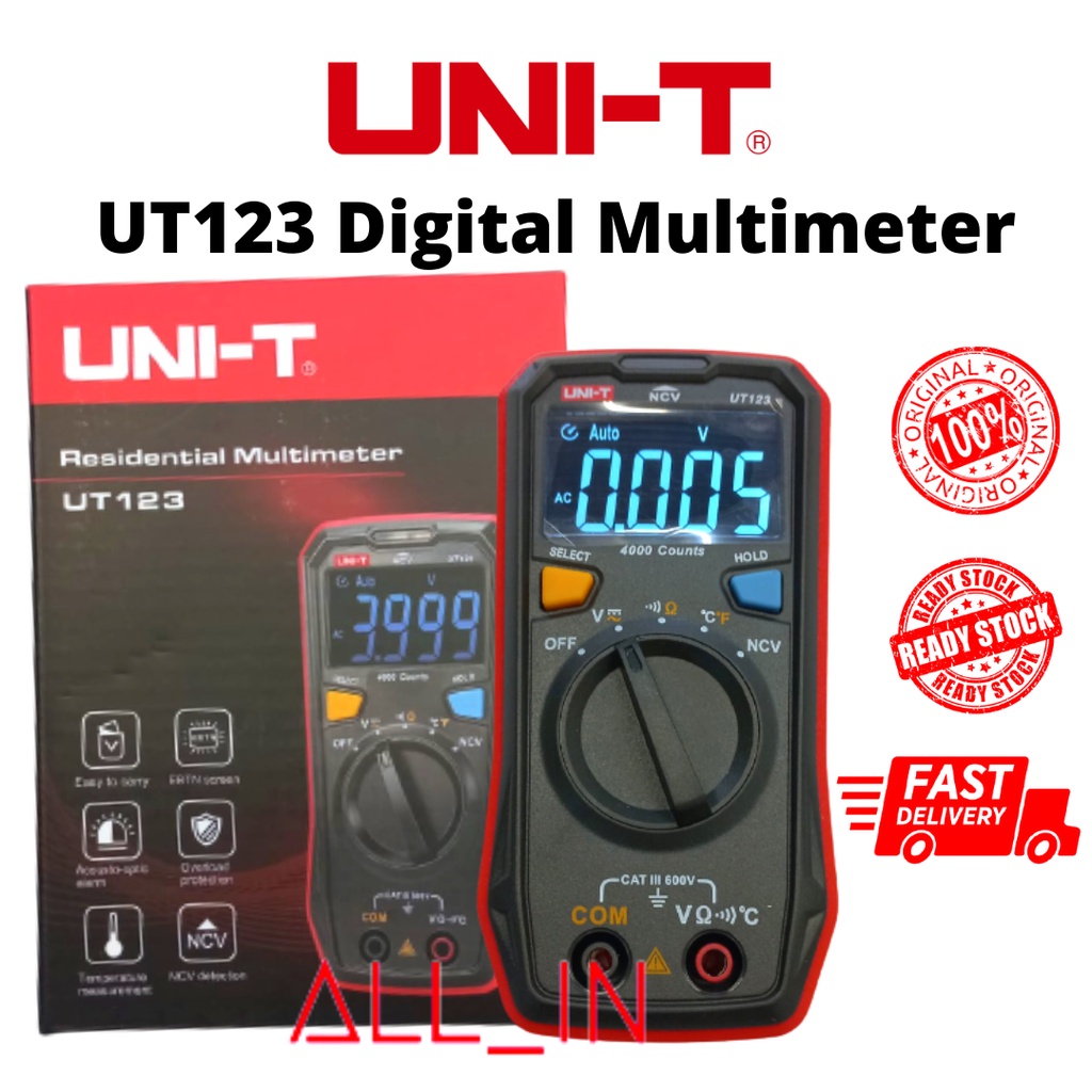 UNI-T UT123 / HABOTEST HT123 Pocket Sized Residential Digital ...