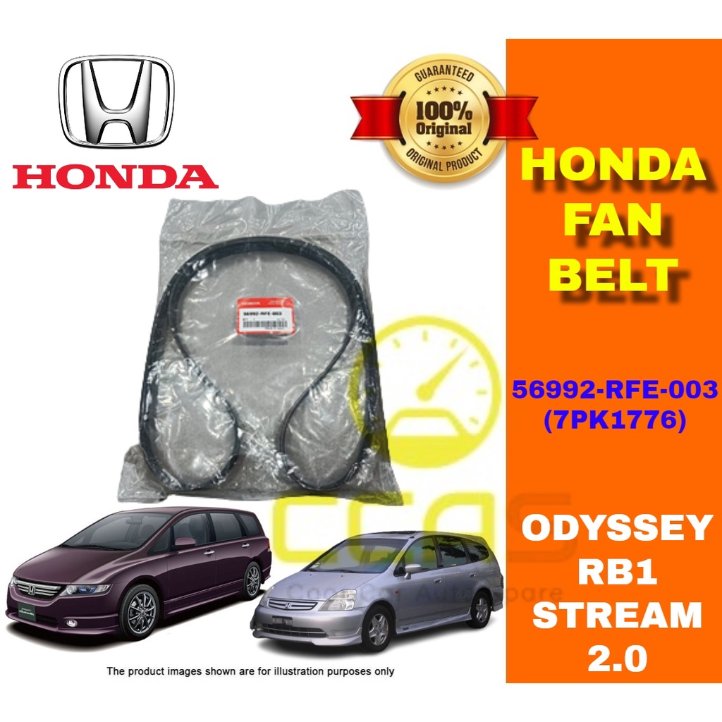 ( 100% ORIGINAL ) HONDA ODYSSEY-RB1 STREAM 2.0 FAN BELT 7PK1776 / 56992 ...