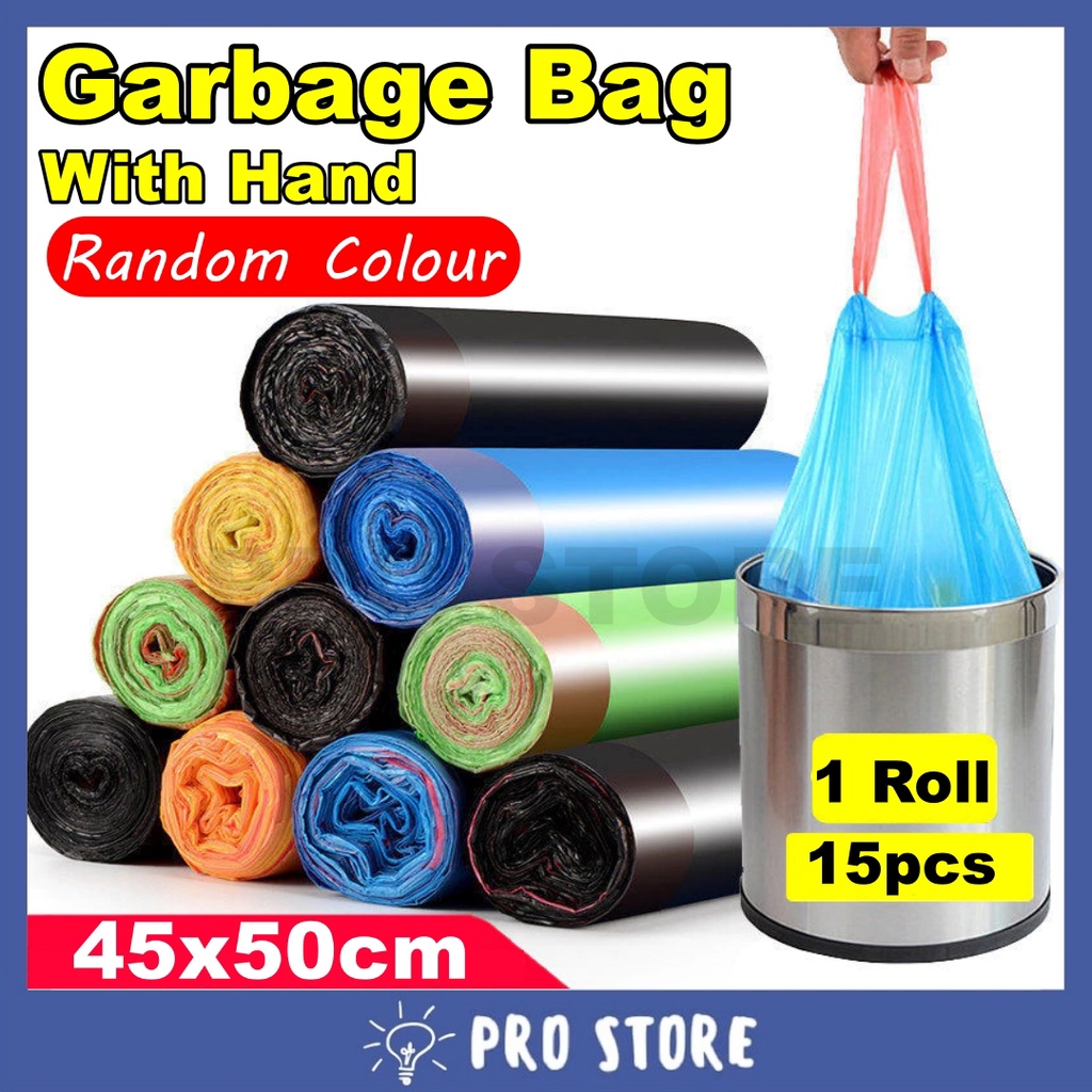 PROSTORE Garbage Bags Rubbish Bag With String 45cm X 50cm Home Cleaning ...