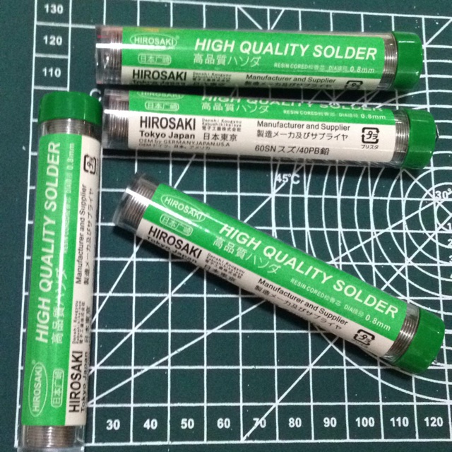Wayar pateri Quality Japanese solder wire in portable dispensing tube ...