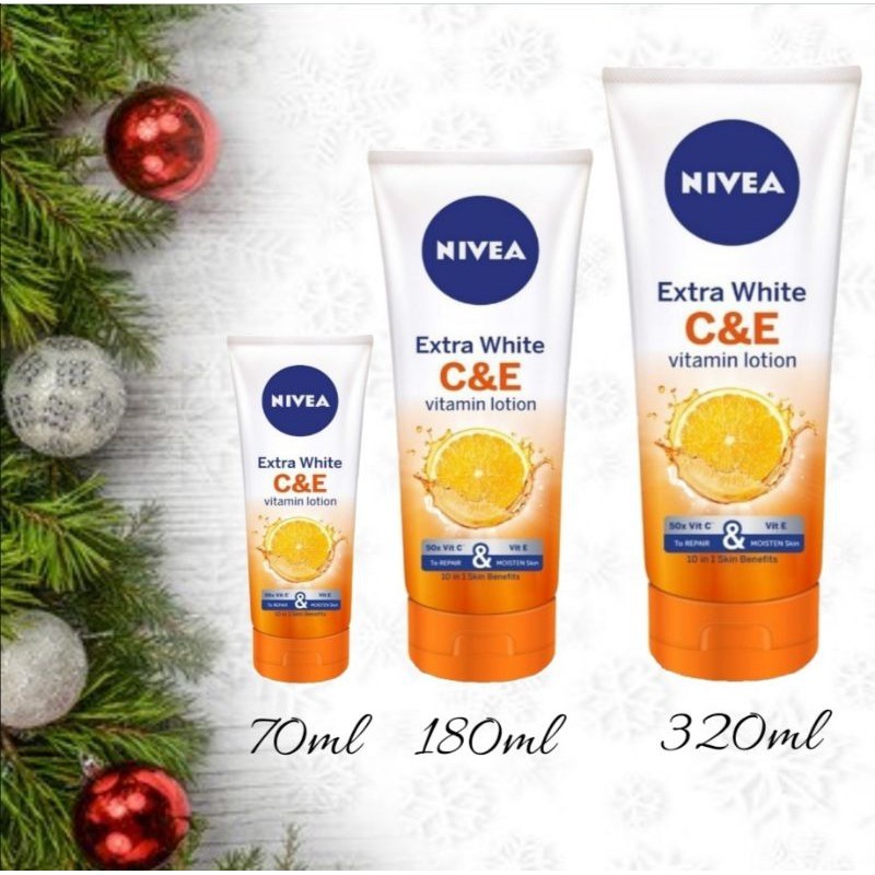 NIVEA Extra White C&E Vitamin Lotion (320ml / 180ml / 70ml) Body